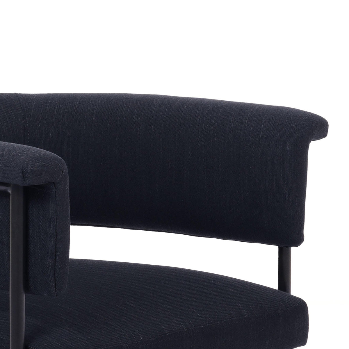 Taylor Black Performance Linen Dining Chair Dining Chairs| TOV