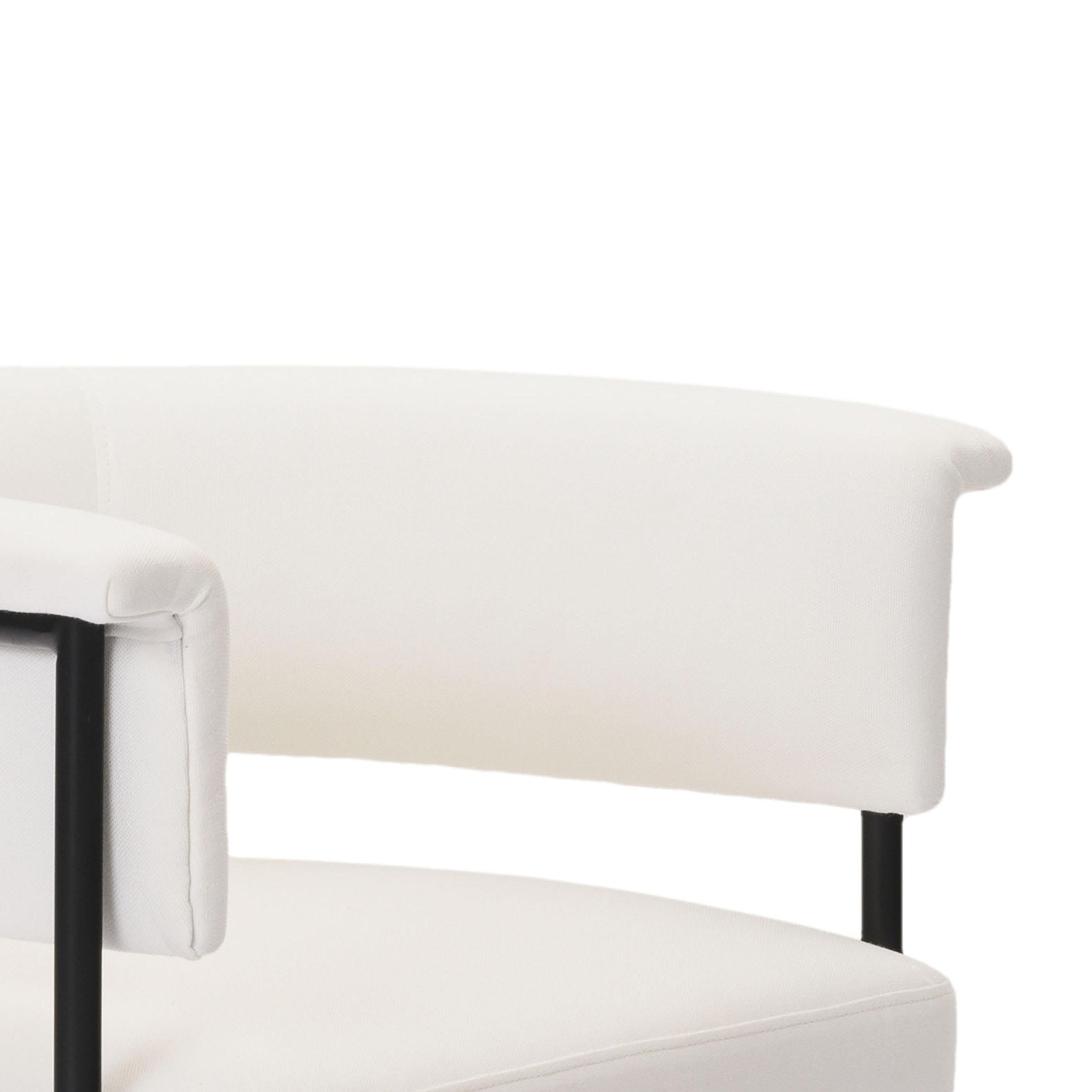 Taylor Cream Performance Linen Dining Chair Dining Chairs| TOV