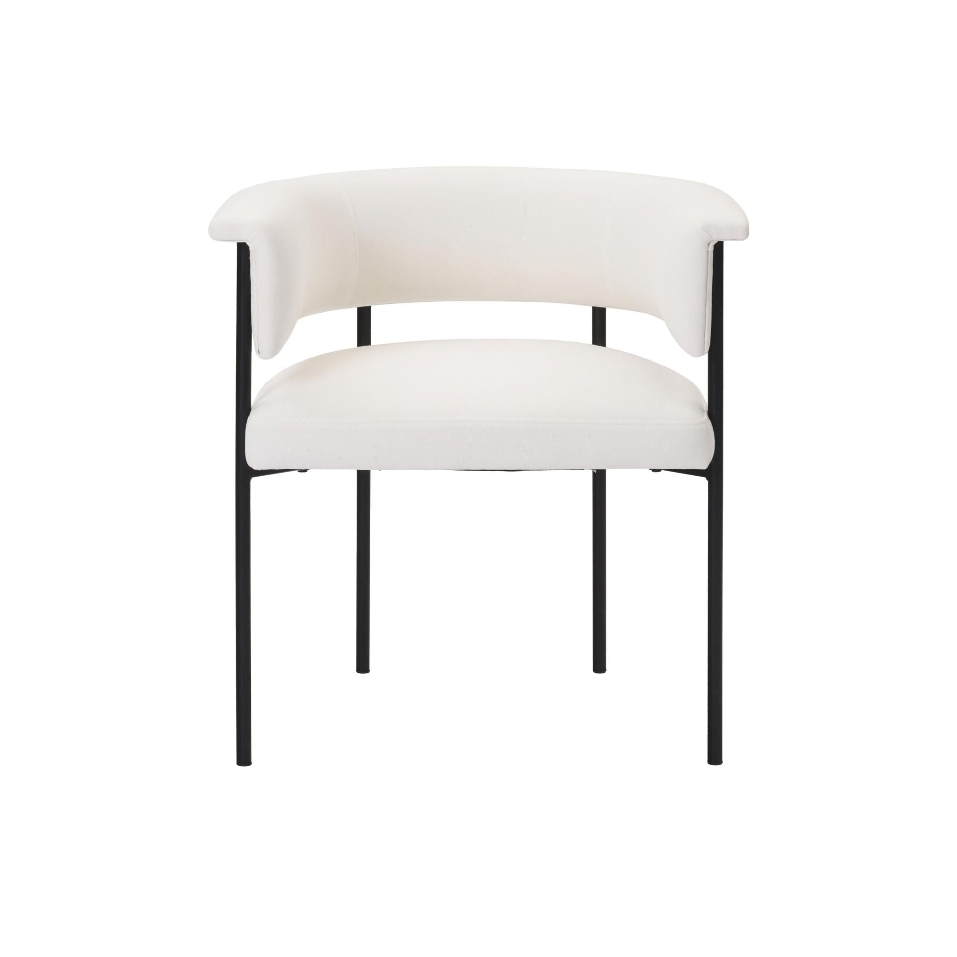 Taylor Cream Performance Linen Dining Chair Dining Chairs| TOV