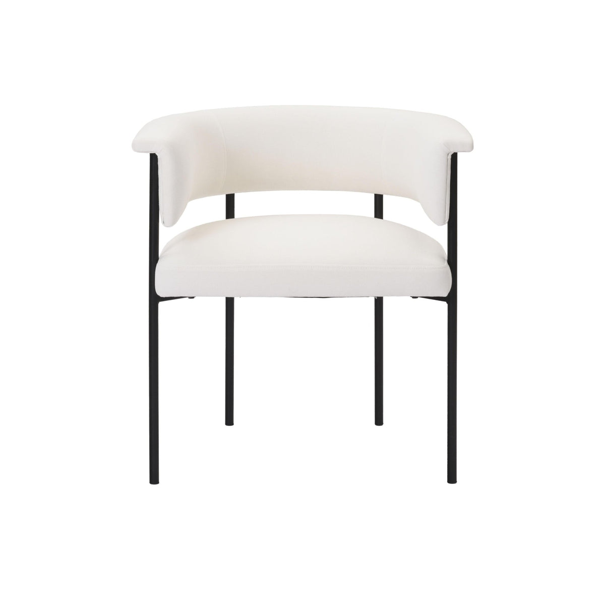 Taylor Cream Performance Linen Dining Chair Dining Chairs| TOV