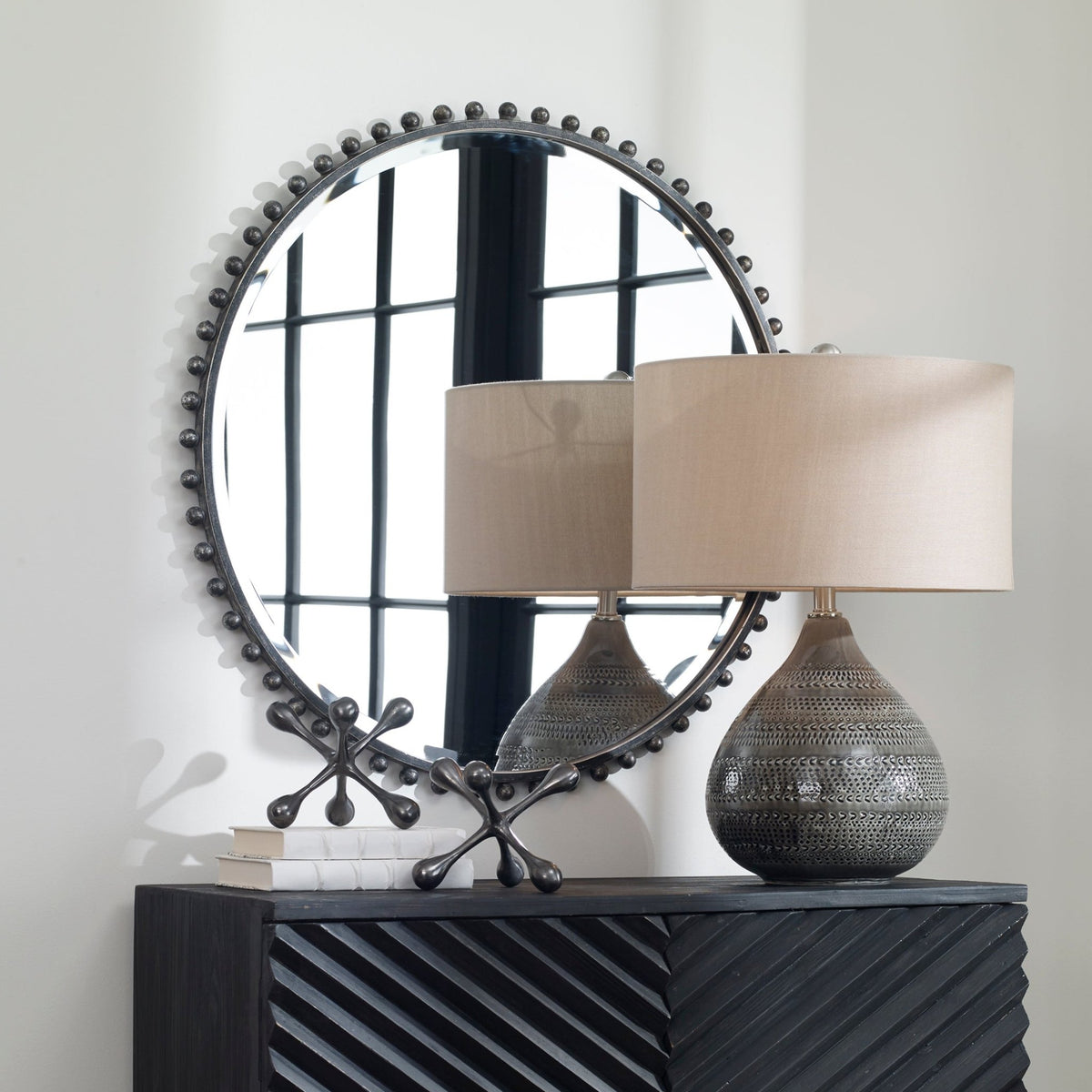 Taza Round Mirror Mirrors| Uttermost