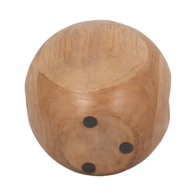 Teak, 8" Round Candle, Natural - Al Rugaib Furniture