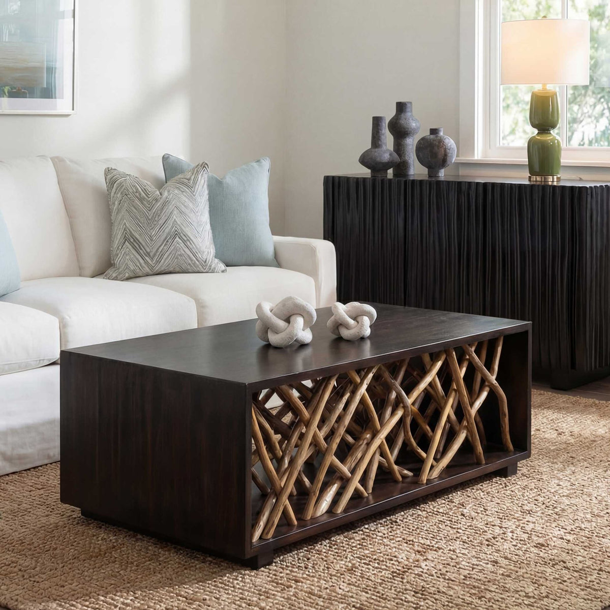 Teak Maze Coffee Table Coffee Tables| Uttermost