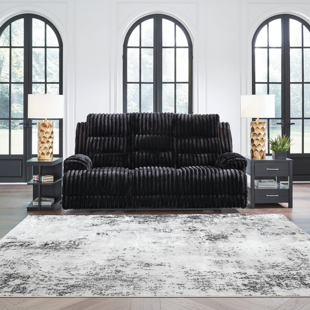 Technique Power Reclining Sofa with Drop Down Table Recliners| Ashley Homestore