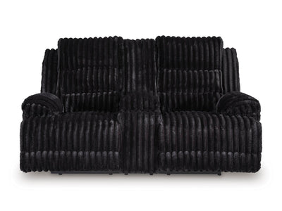 Technique Reclining Loveseat with Console - Al Rugaib Furniture