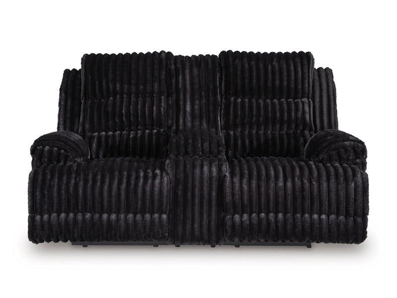 Technique Reclining Loveseat with Console - Al Rugaib Furniture