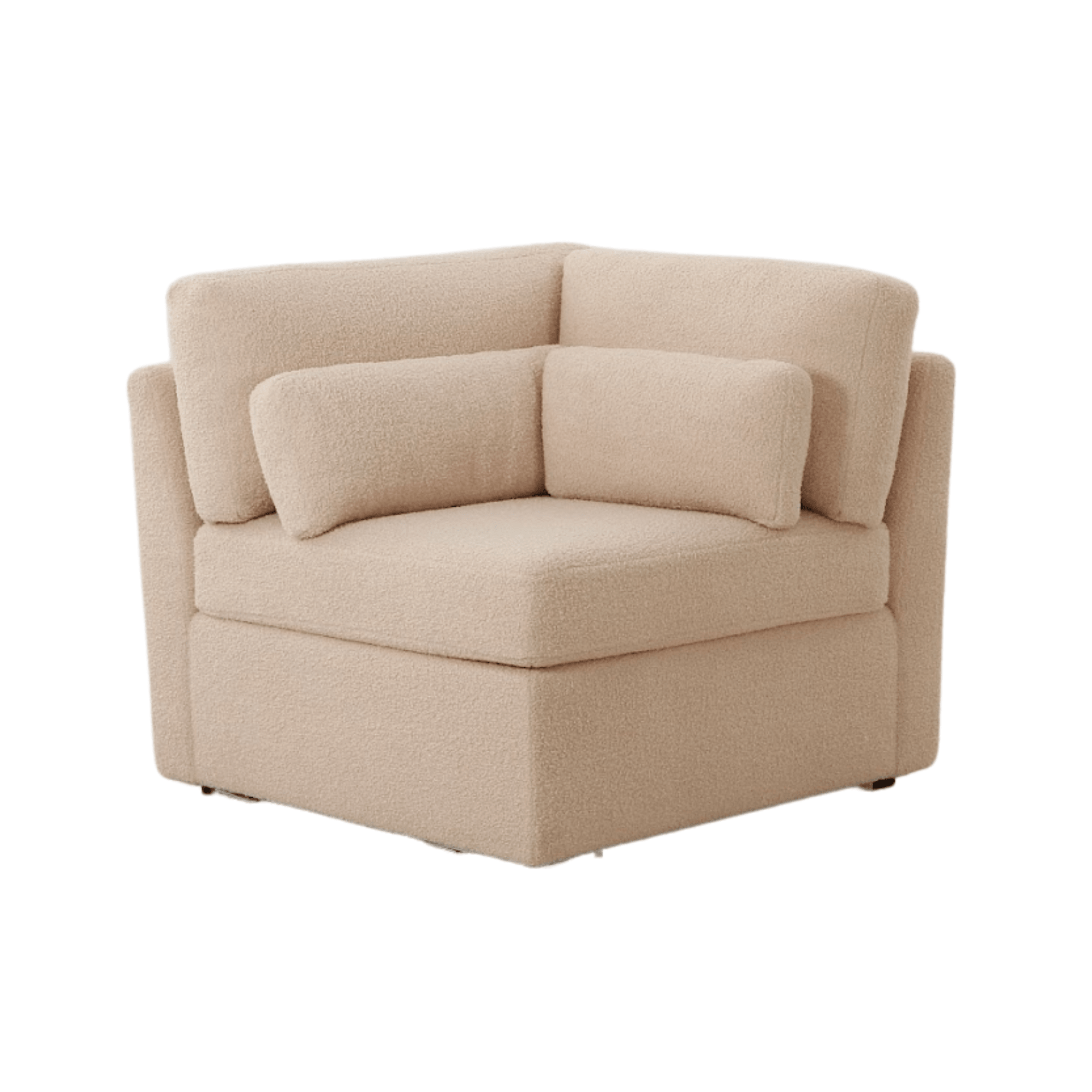 Teddy beige boucle corner Sectionals| Roots Furniture