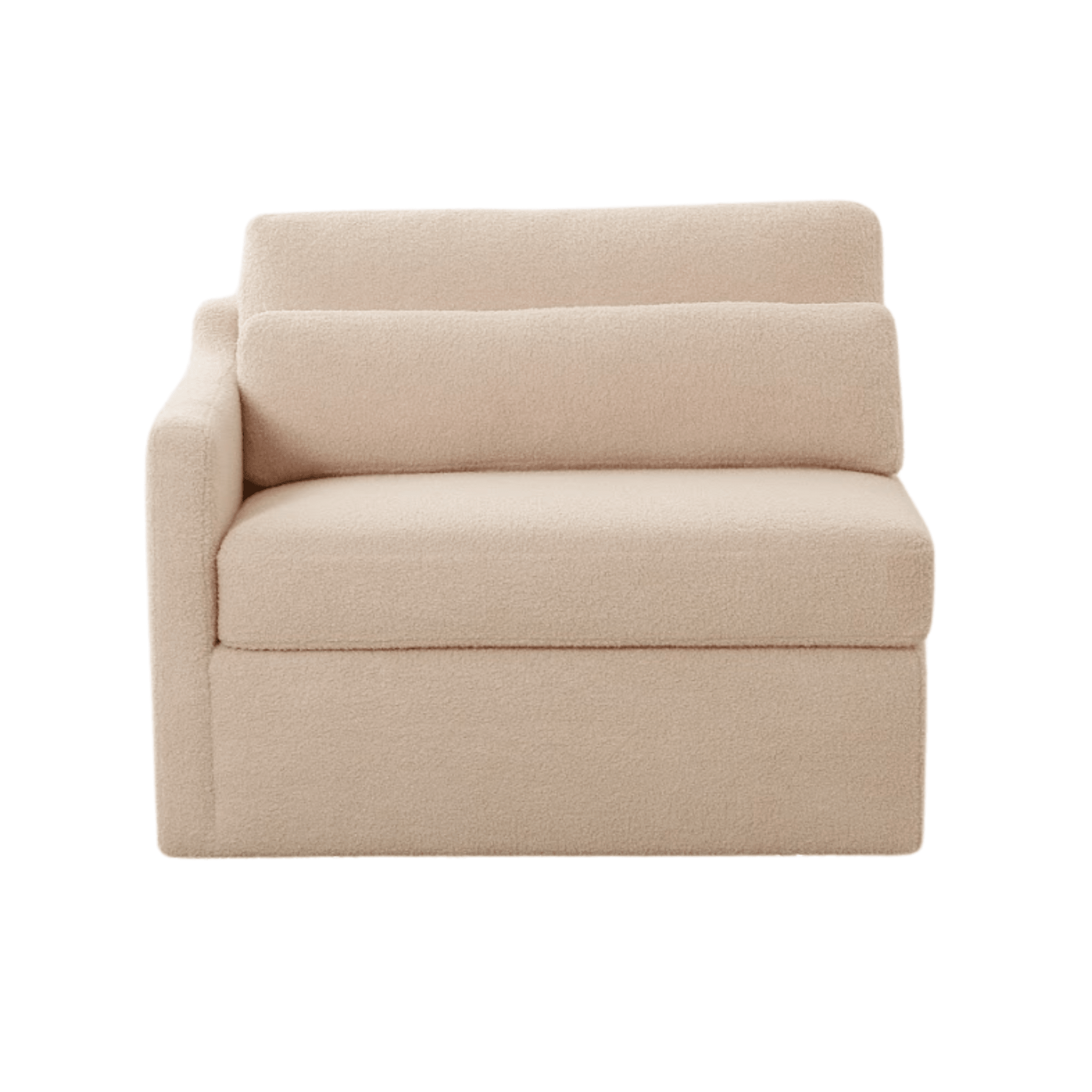 Teddy beige boucle LAF Sectionals| Roots Furniture