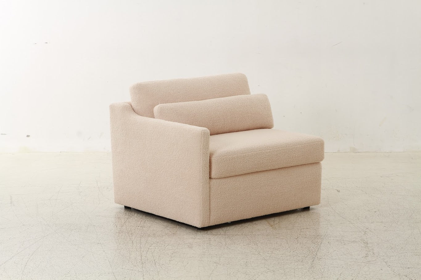 Teddy beige boucle LAF Sectionals| Roots Furniture