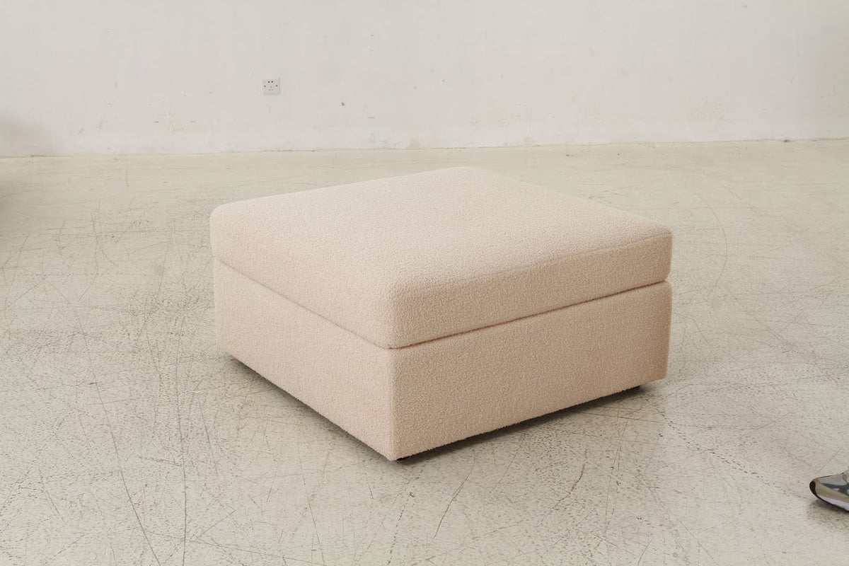 Teddy beige boucle ottoman Sectionals| Roots Furniture