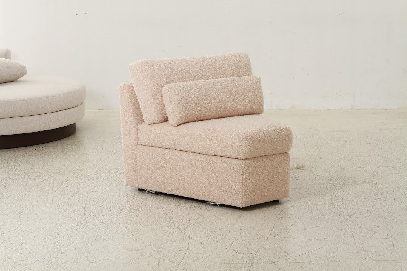 Teddy beige boucle wedge Sectionals| Roots Furniture