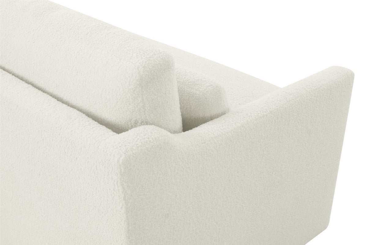 Teddy white boucle LAF Sectionals| Roots Furniture