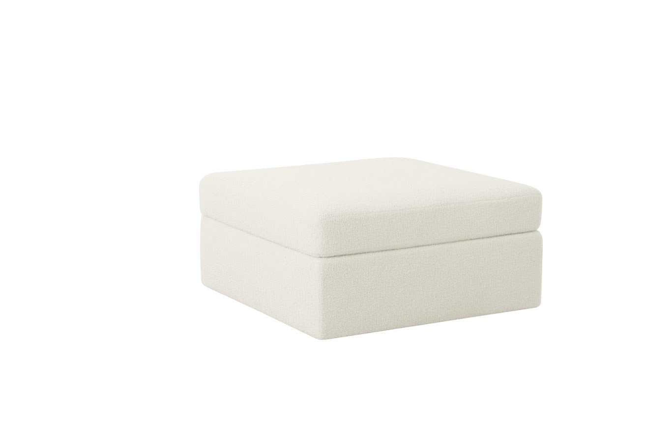Teddy white boucle ottoman Sectionals| Roots Furniture