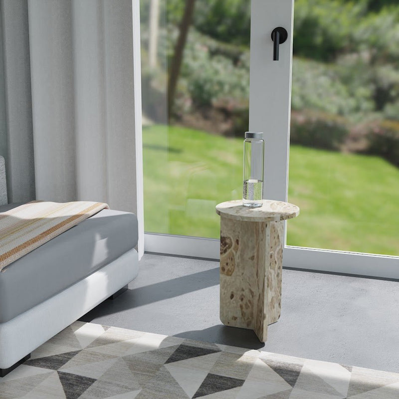 Tellis MARBLE SIDE TABLE - Al Rugaib Furniture