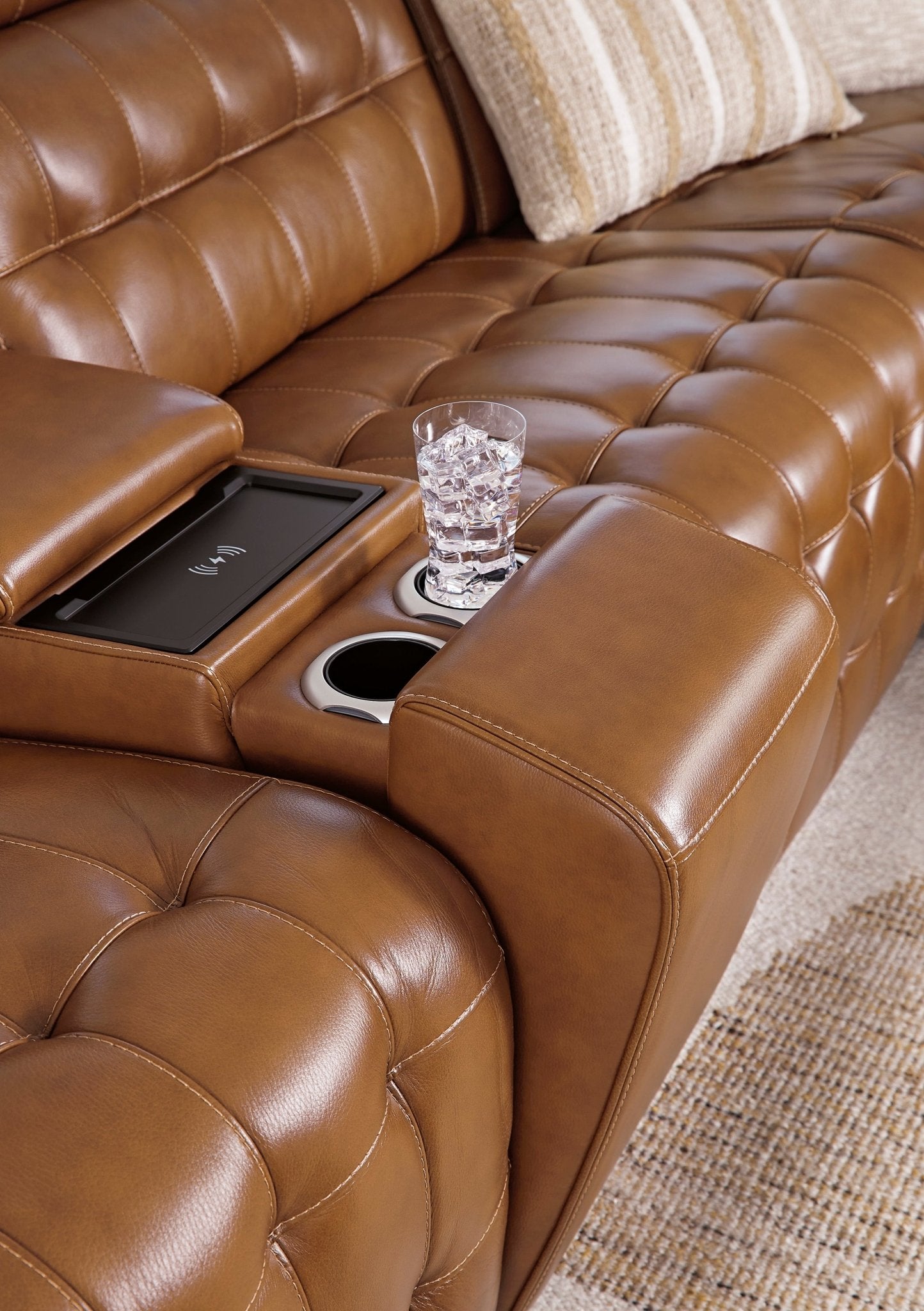 Temmpton Console with Storage Sectionals| Ashley Homestore