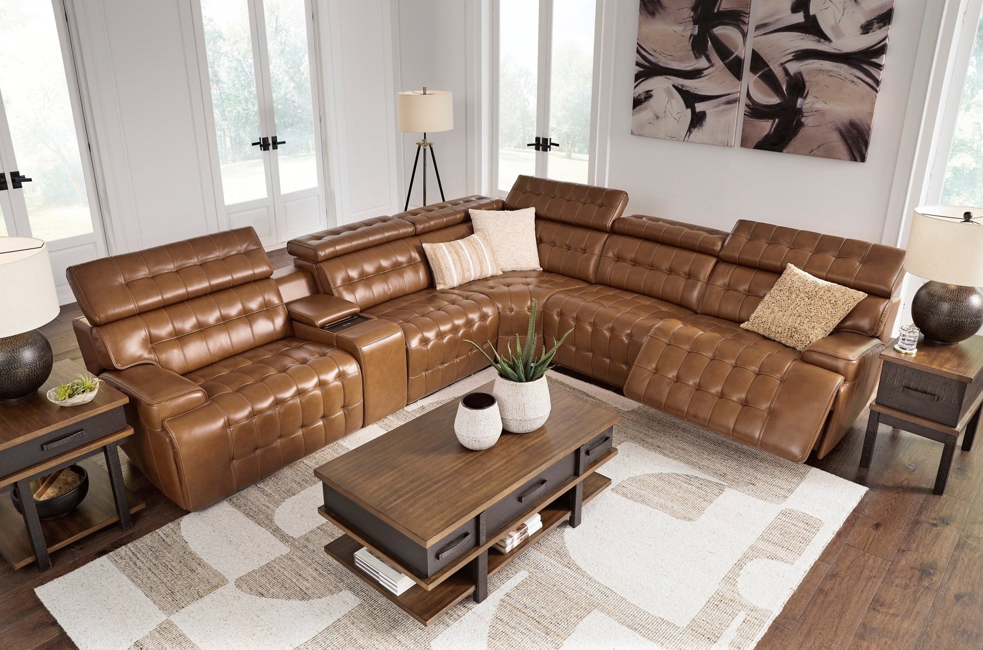 Temmpton Console with Storage Sectionals| Ashley Homestore