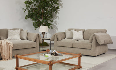 Tera gray brown 3 Seater Sofa (240CM) - Al Rugaib Furniture