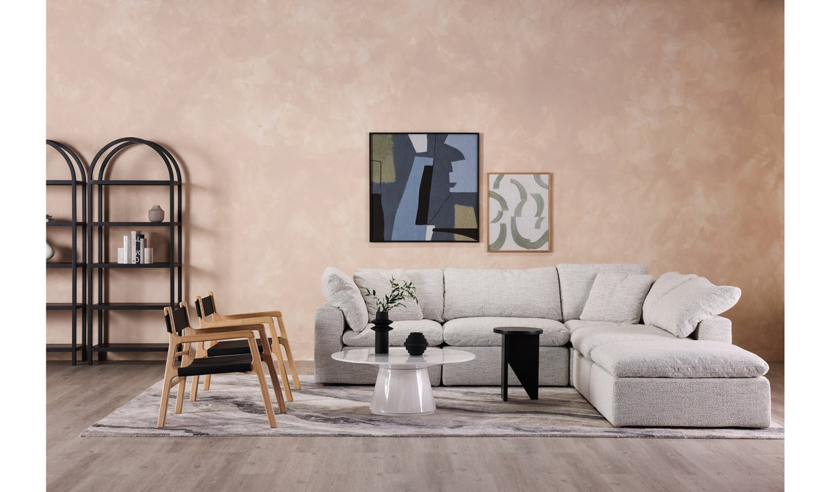 Terra Condo Corner Chair Neverfear™ Fabric Coastside Sand Sectionals| Moe's Home