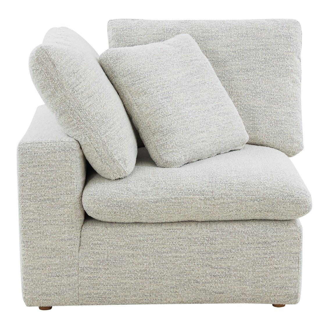 Terra Condo Corner Chair Neverfear™ Fabric Coastside Sand Sectionals| Moe's Home