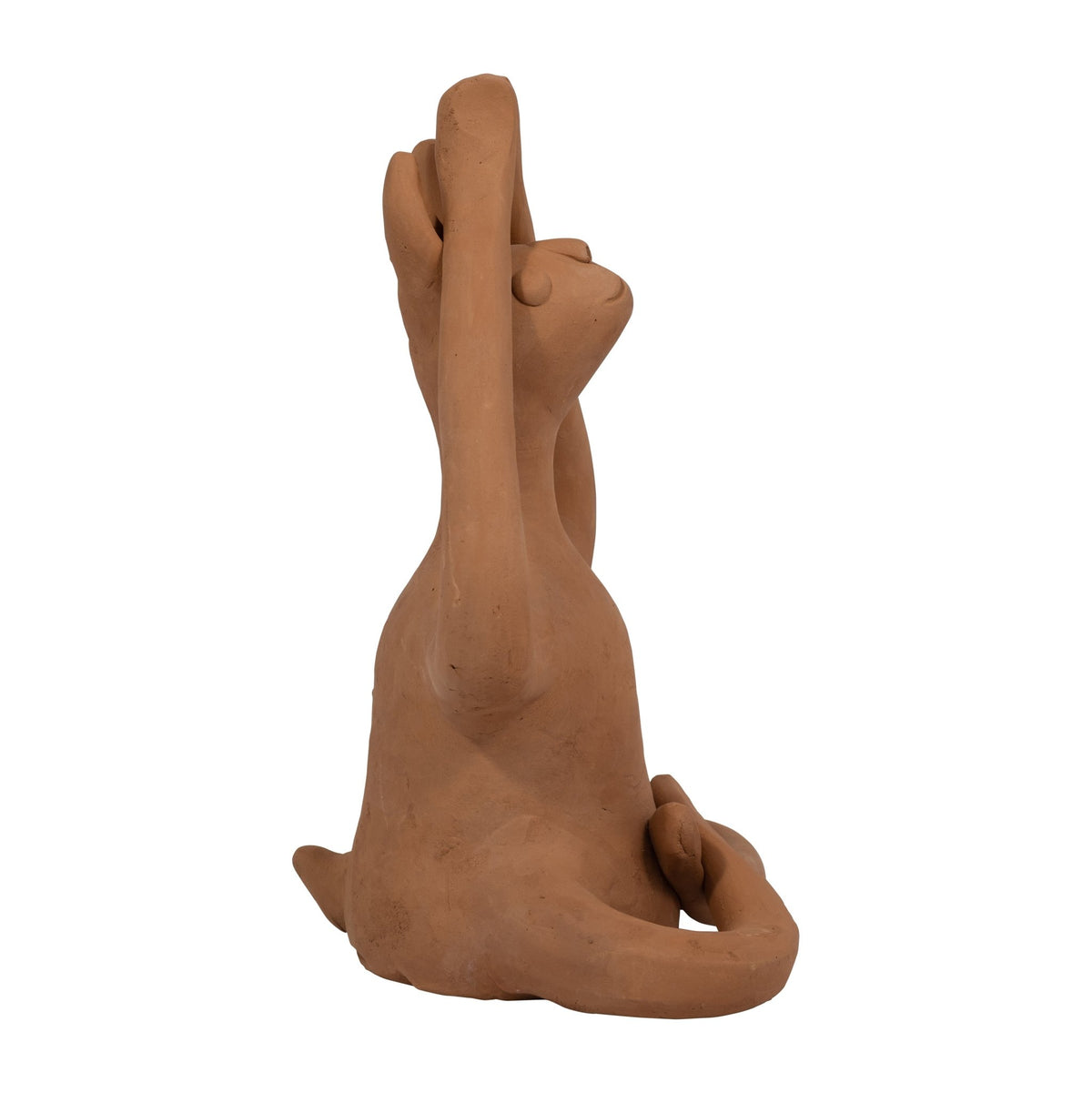 TERRACOTTA, 10" SALUTATION YOGA BUNNY, NATURAL Table Decors| Sagebrook Home