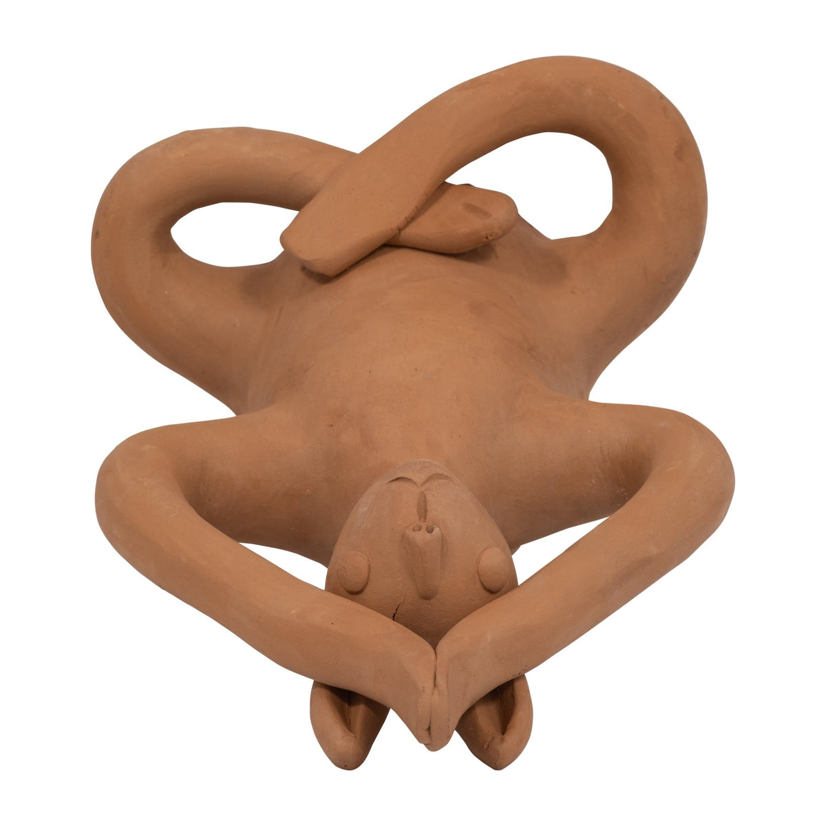 TERRACOTTA, 10" SALUTATION YOGA BUNNY, NATURAL Table Decors| Sagebrook Home