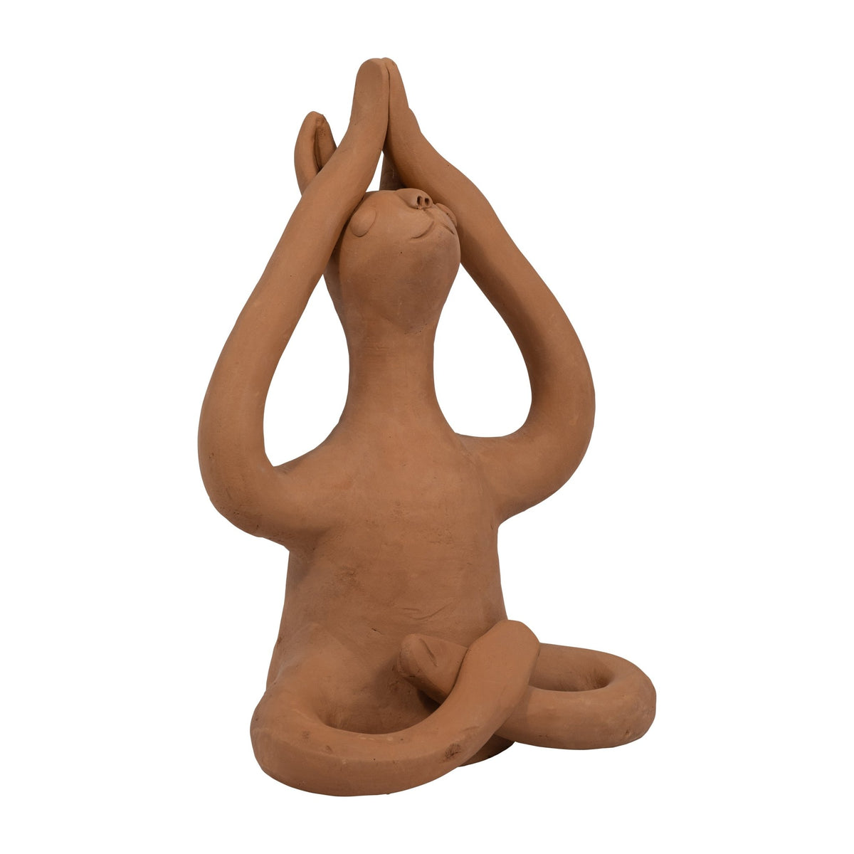 TERRACOTTA, 10" SALUTATION YOGA BUNNY, NATURAL Table Decors| Sagebrook Home