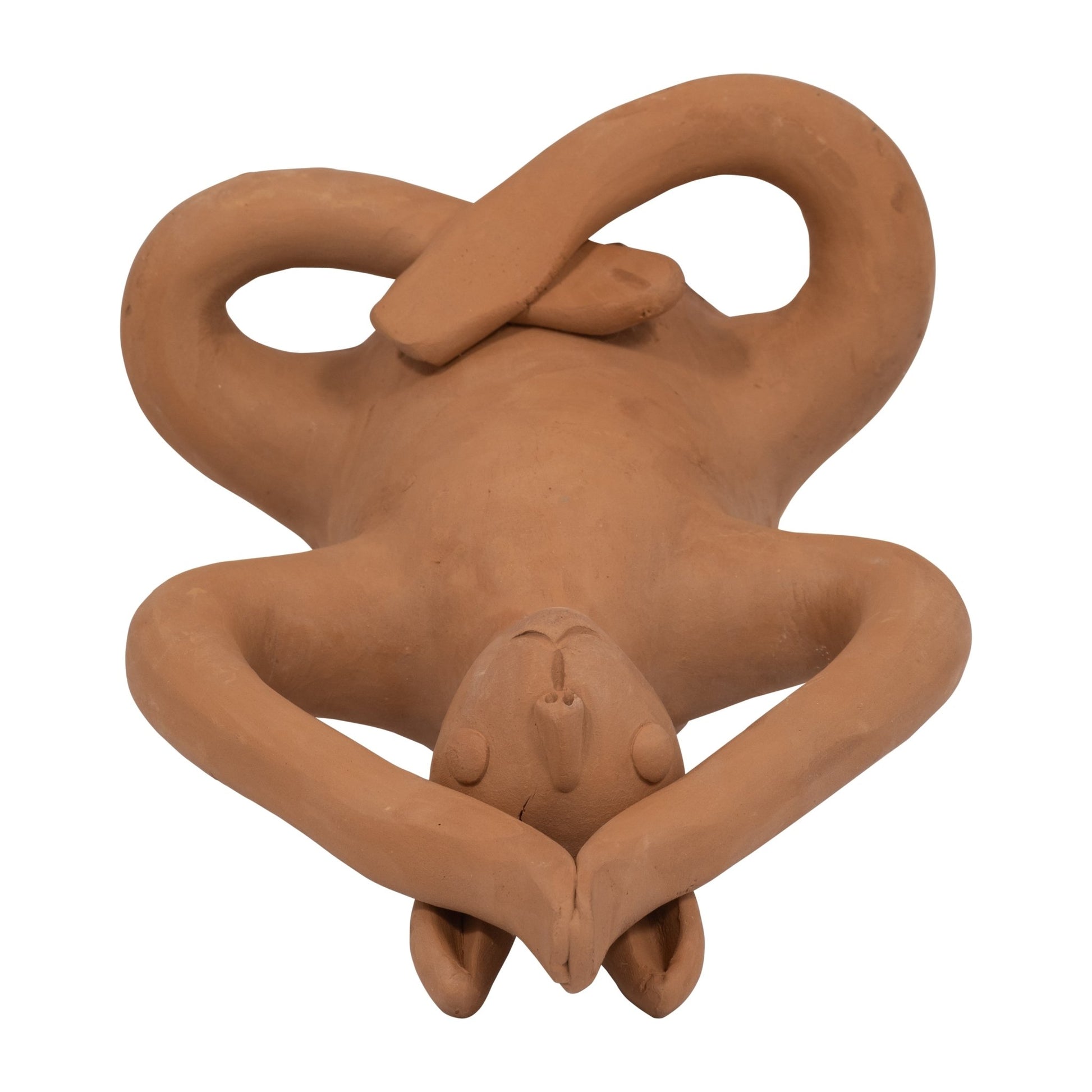 TERRACOTTA, 10" SALUTATION YOGA BUNNY, NATURAL Table Decors| Sagebrook Home