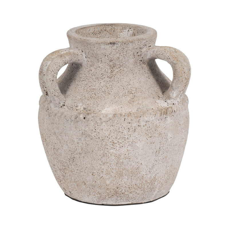 Terracotta, 10" Triple Handle Jug, Ivory - Al Rugaib Furniture