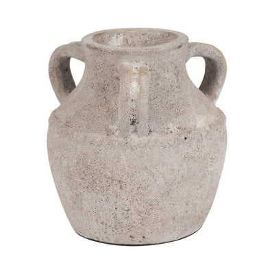 Terracotta, 10" Triple Handle Jug, Ivory - Al Rugaib Furniture