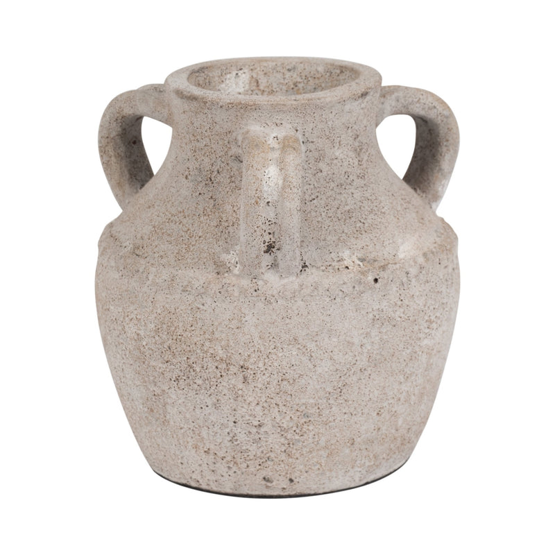 Terracotta, 10" Triple Handle Jug, Ivory - Al Rugaib Furniture