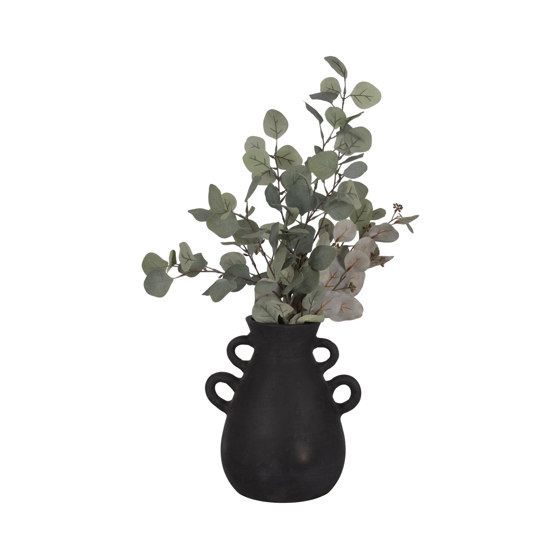 TERRACOTTA, 12" VASE WITH 4 HANDLES Vases and Jars| Sagebrook Home