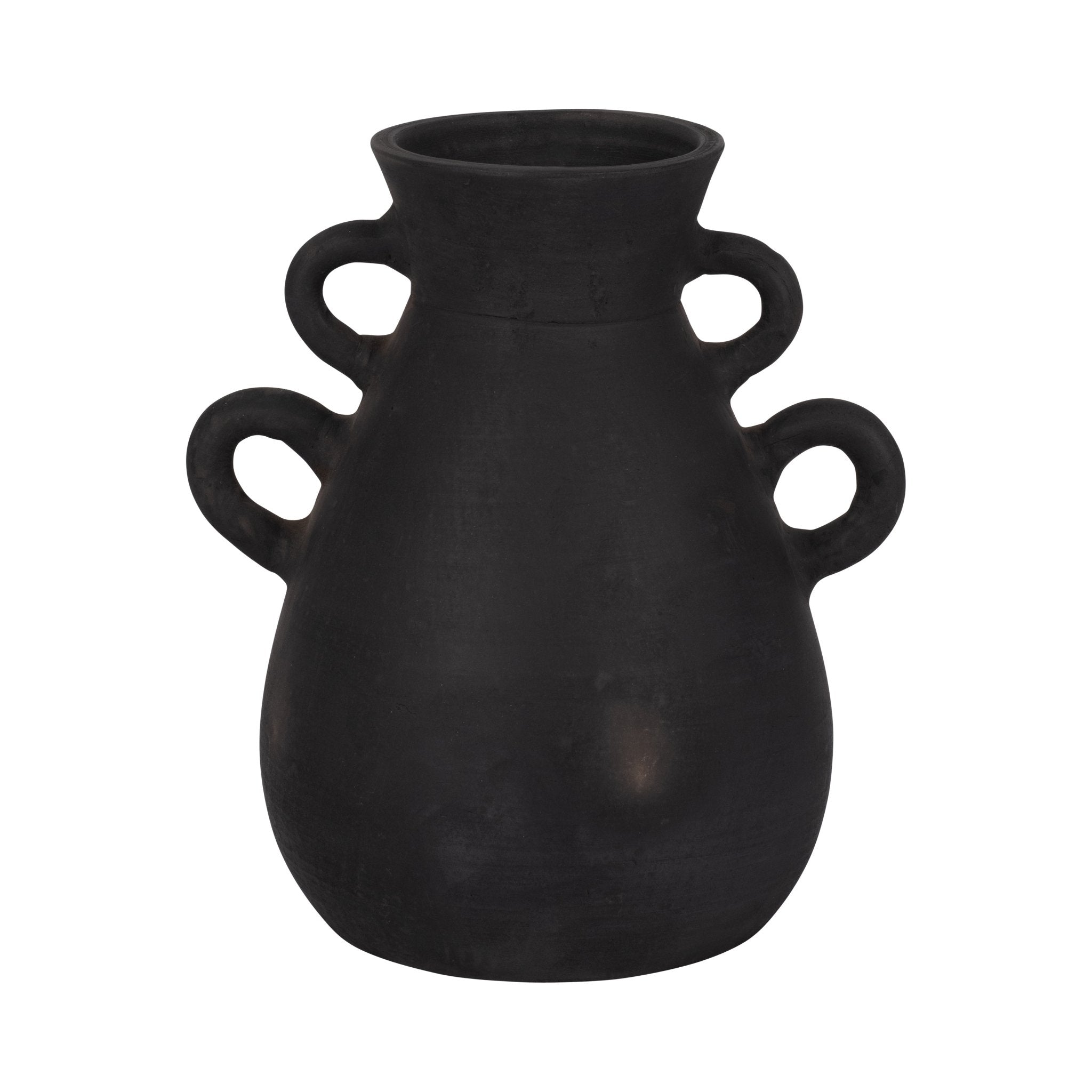 TERRACOTTA, 12" VASE WITH 4 HANDLES Vases and Jars| Sagebrook Home