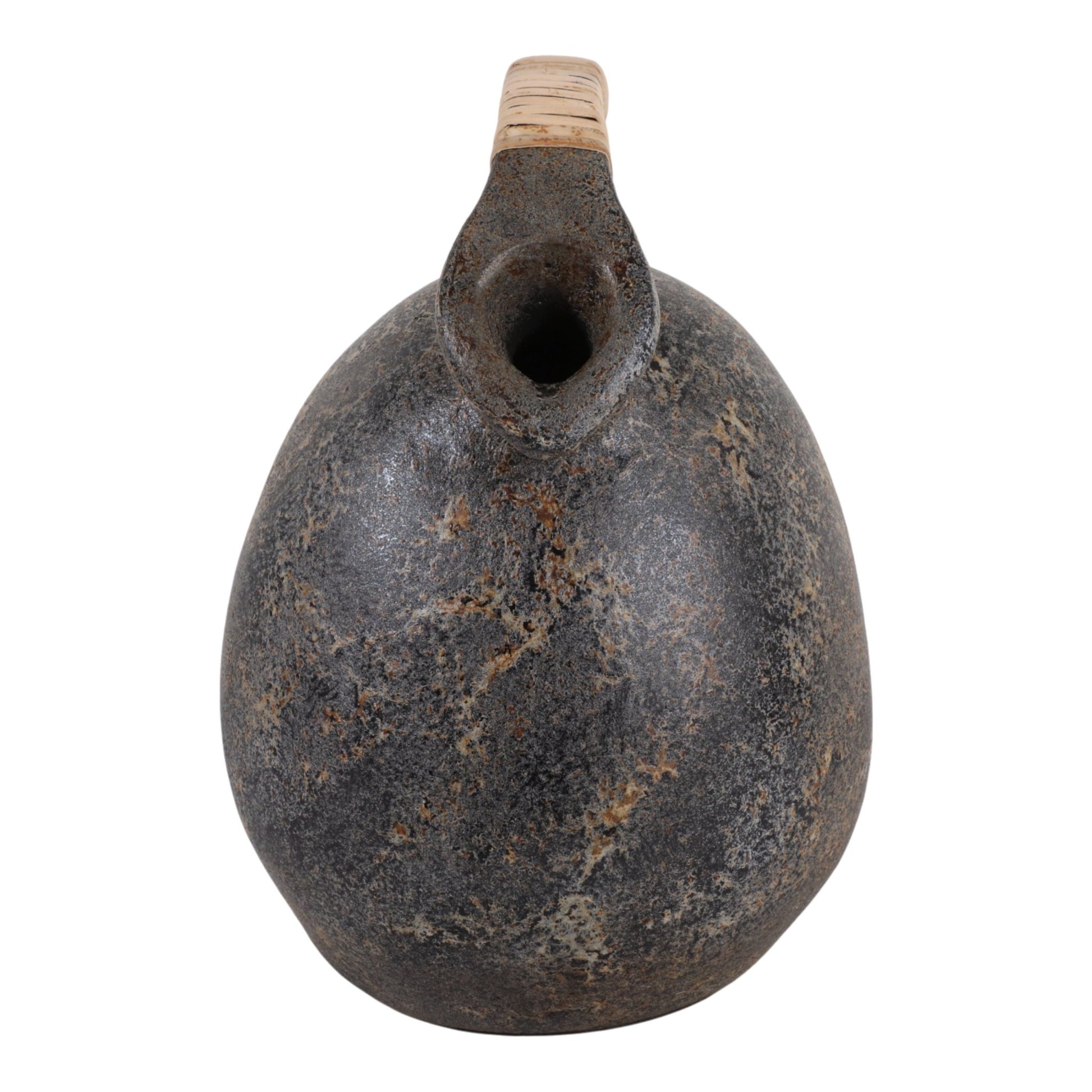 Terracotta, 16" Rustic Jug W/ Woven Handle, Multi Vases and Jars| Sagebrook Home