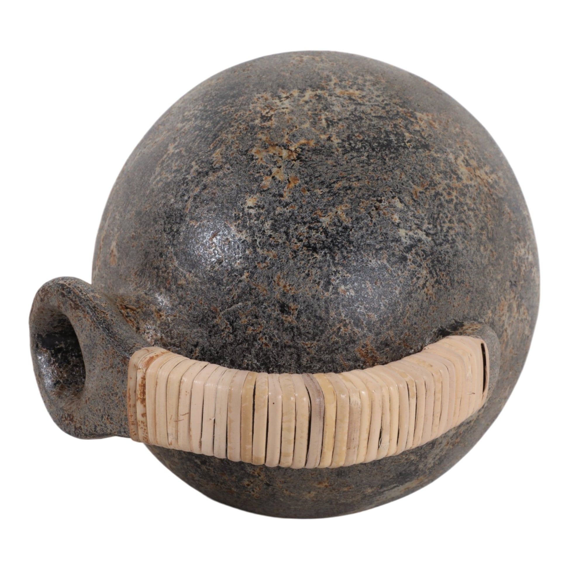 Terracotta, 16" Rustic Jug W/ Woven Handle, Multi Vases and Jars| Sagebrook Home