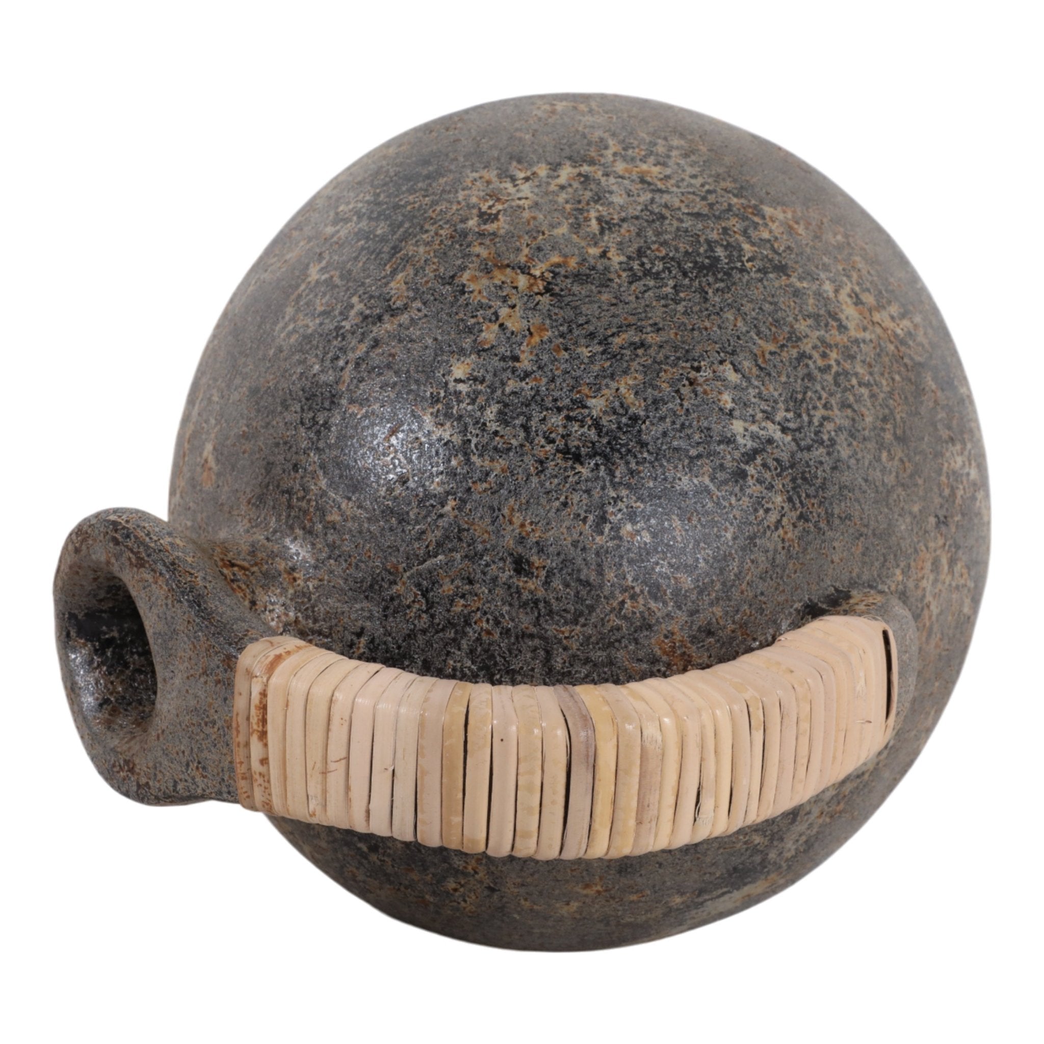 Terracotta, 16" Rustic Jug W/ Woven Handle, Multi Vases and Jars| Sagebrook Home