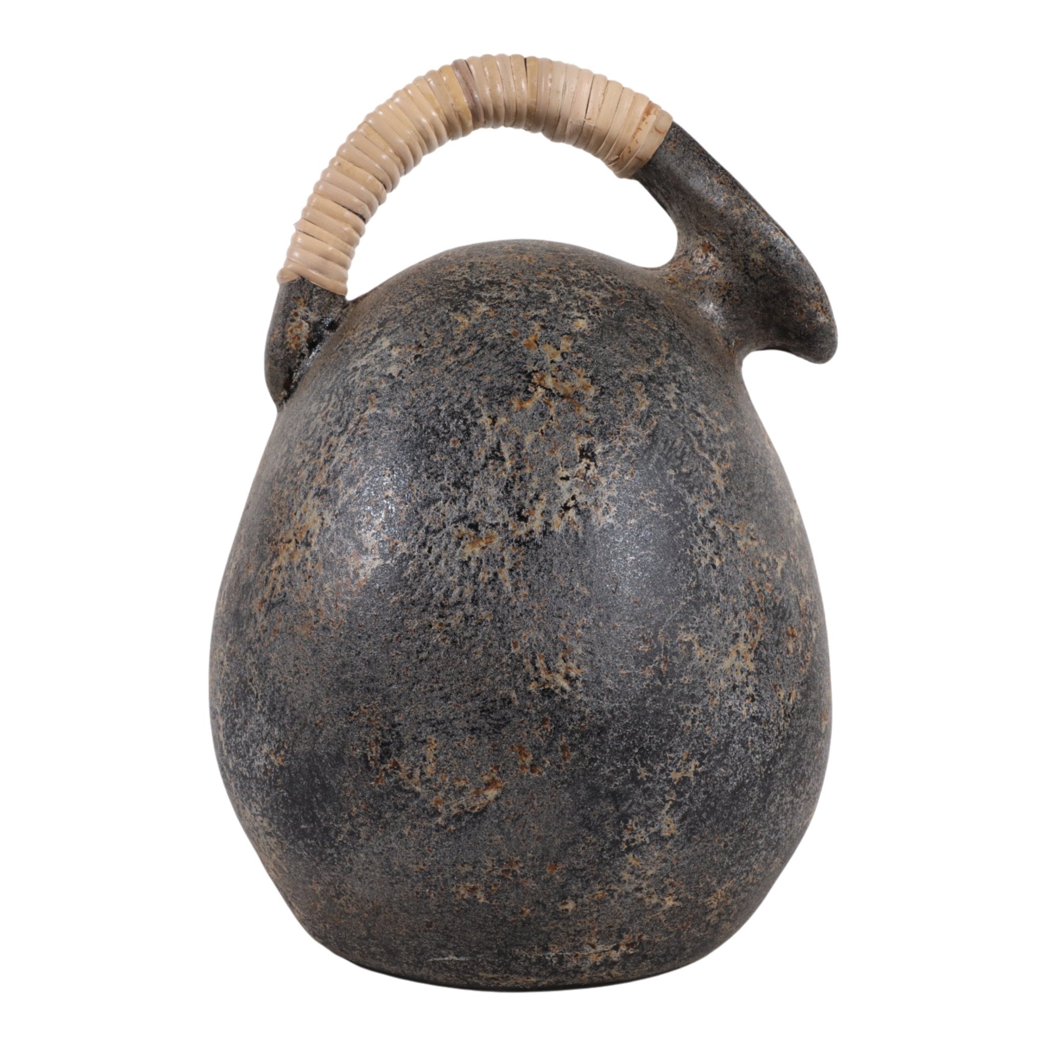 Terracotta, 16" Rustic Jug W/ Woven Handle, Multi Vases and Jars| Sagebrook Home