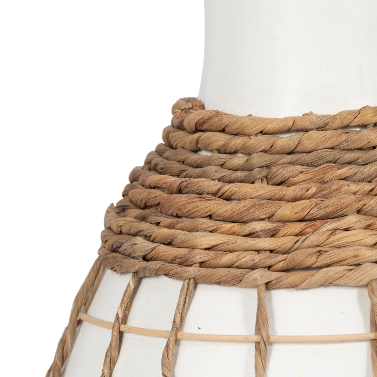 TERRACOTTA, 18"H BOTTLE VASE, WHITE/BROWN Vases and Jars| Sagebrook Home