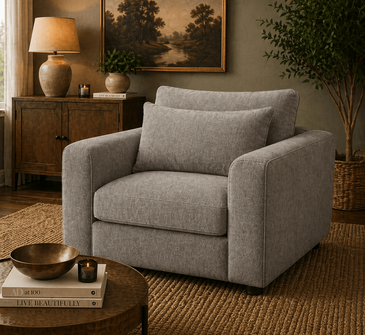 Terrona Arm Chair - Grey