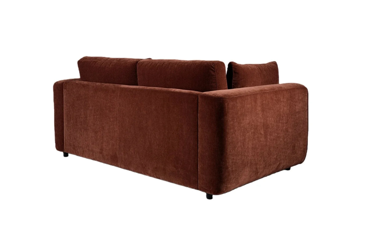 Terrona Rust Loveseat - Maroon