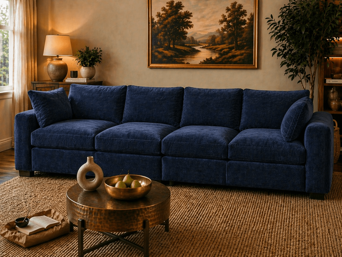 Terrona Rust Sofa 320cm Sofas & Loveseats| Roots Furniture