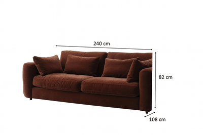 Terrona Rust XL Sofa - Al Rugaib Furniture