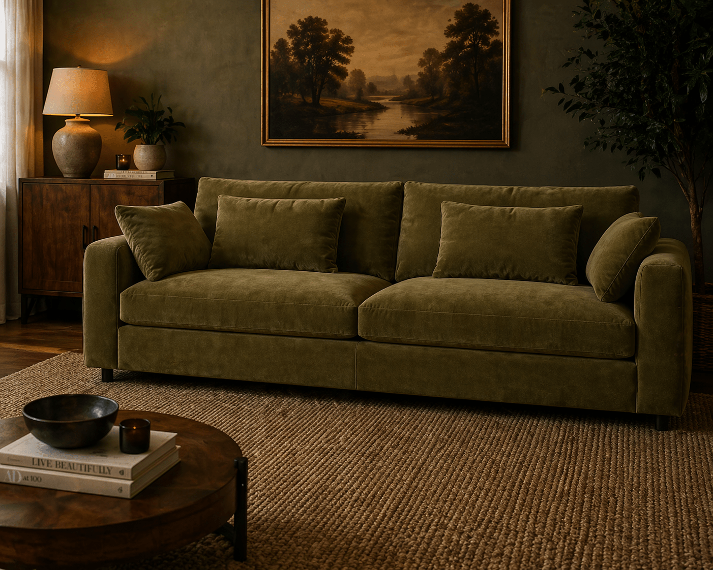 Terrona Rust Sofa 280cm Sofas & Loveseats| Roots Furniture