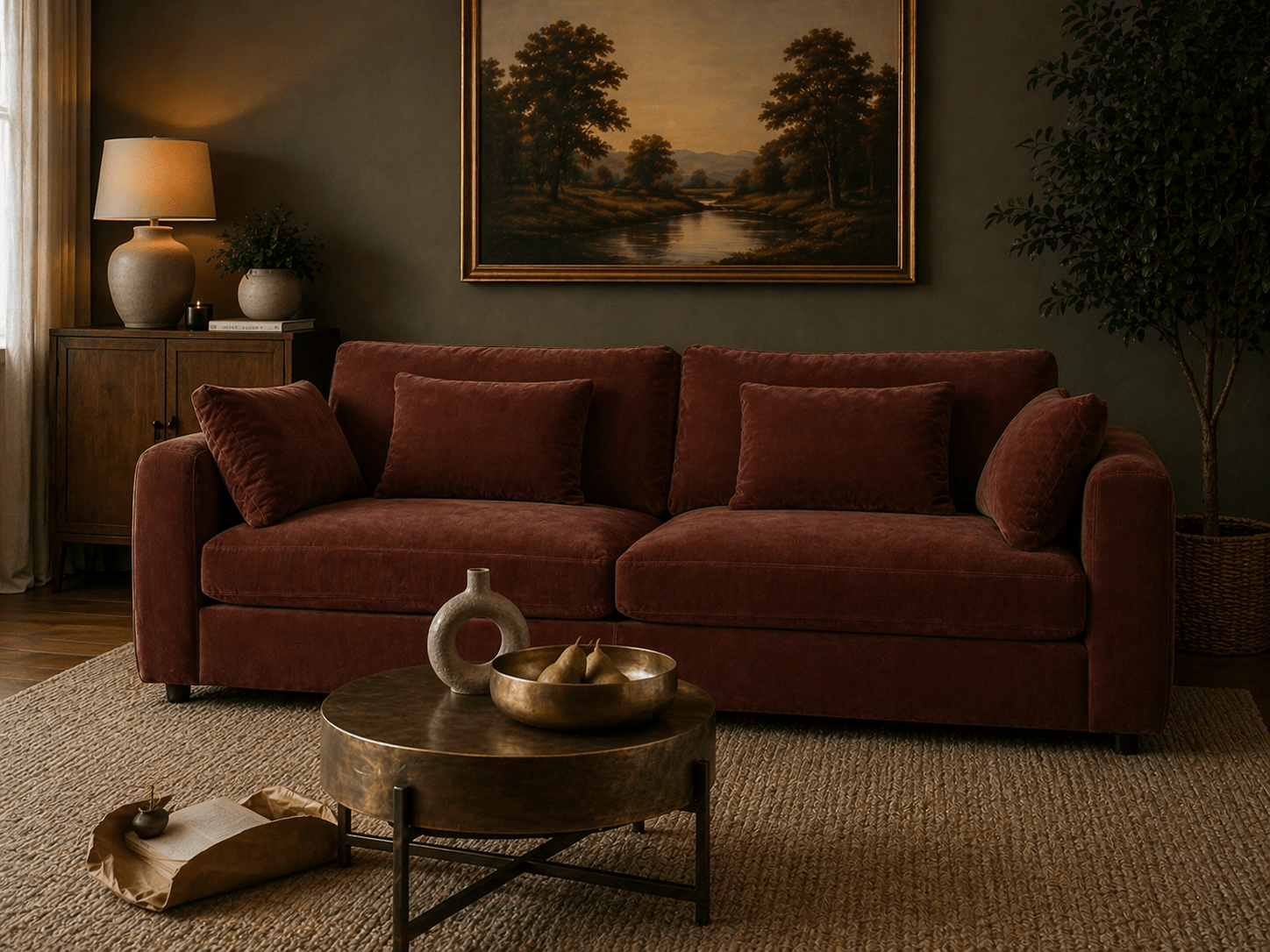 Terrona Rust Sofa 280cm Sofas & Loveseats| Roots Furniture