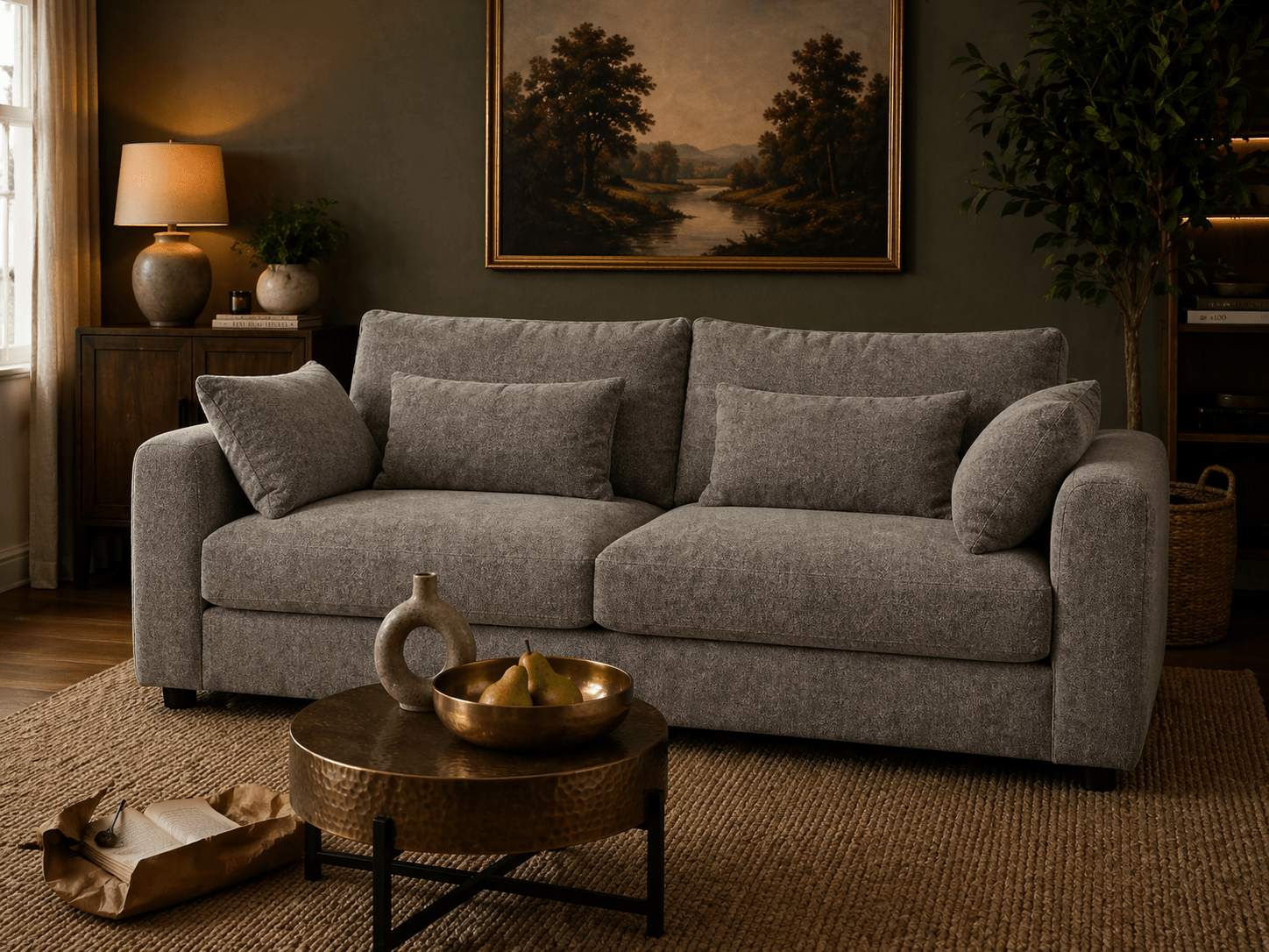 Terrona Rust Sofa 280cm Sofas & Loveseats| Roots Furniture