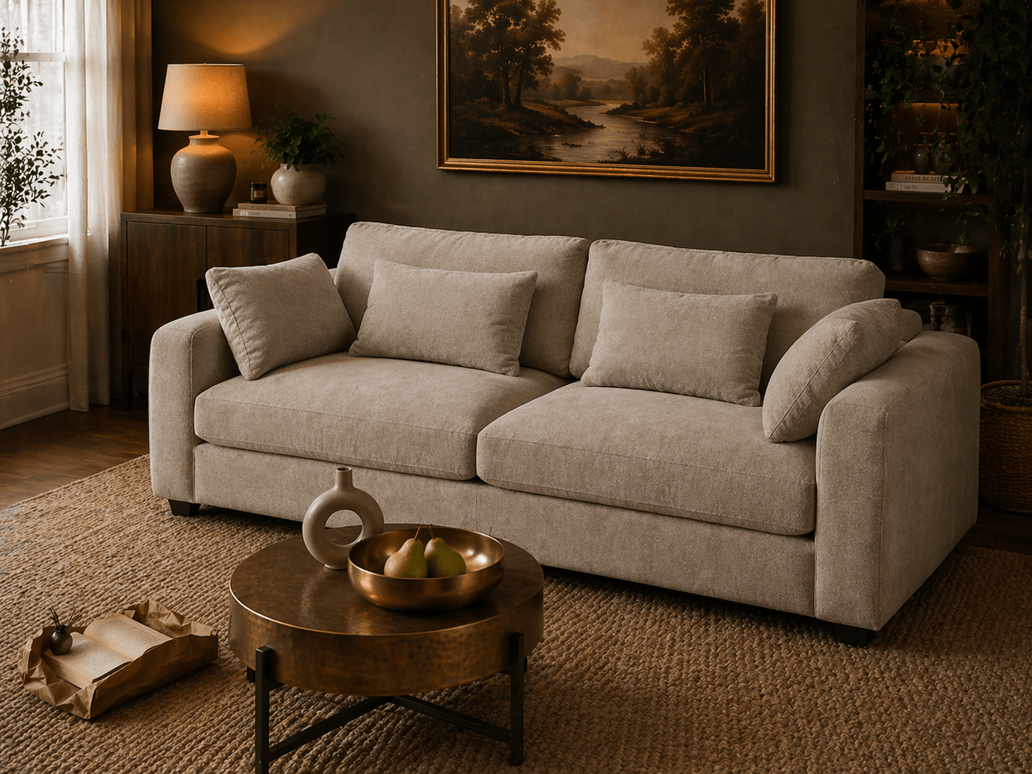 Terrona Rust Sofa 280cm Sofas & Loveseats| Roots Furniture