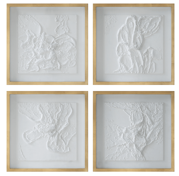 Textured Whispers Framed Print s/4 Paintings & Pictures| Uttermost