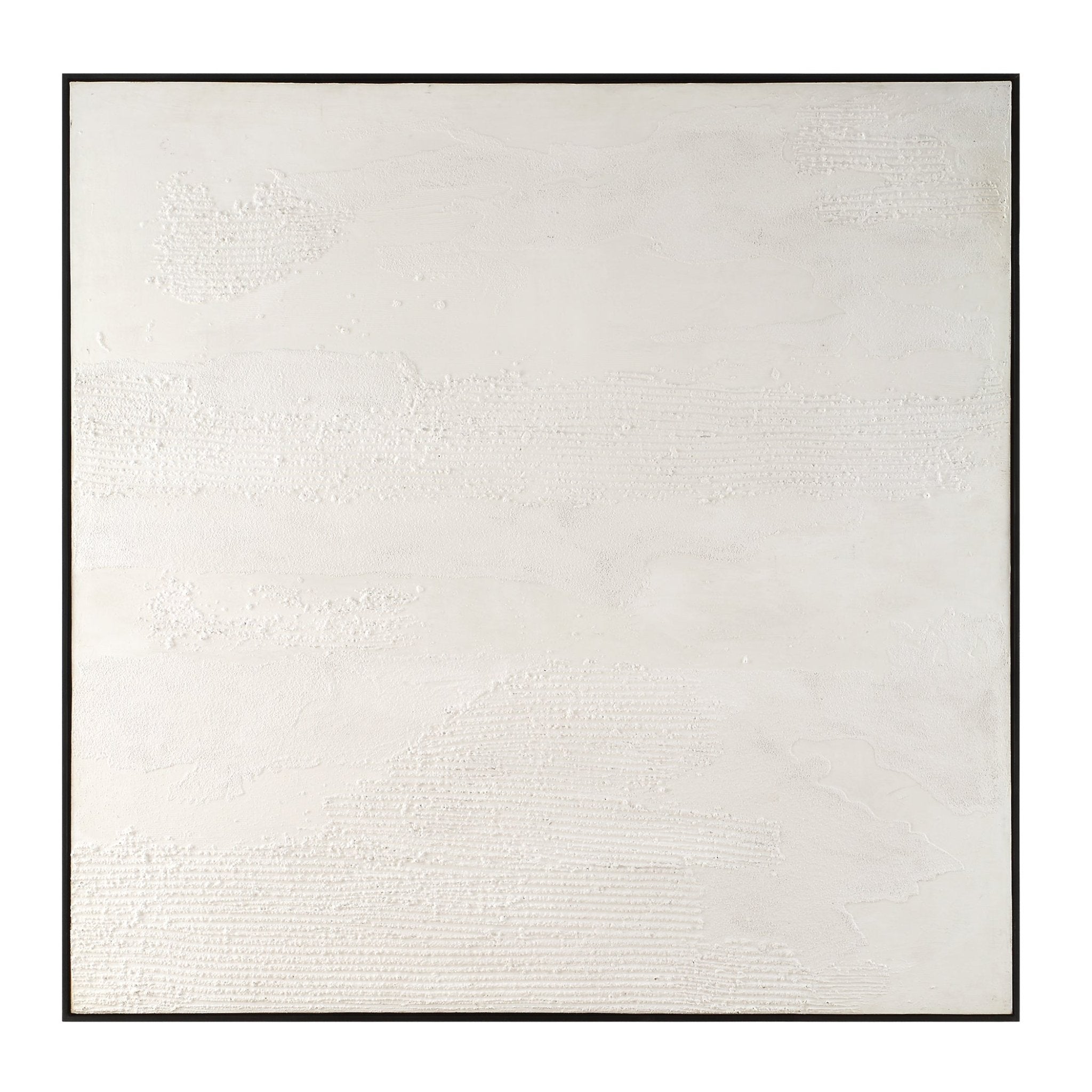 TEXTURED WHITE Hand Painted Canvas Wall Art| Uttermost