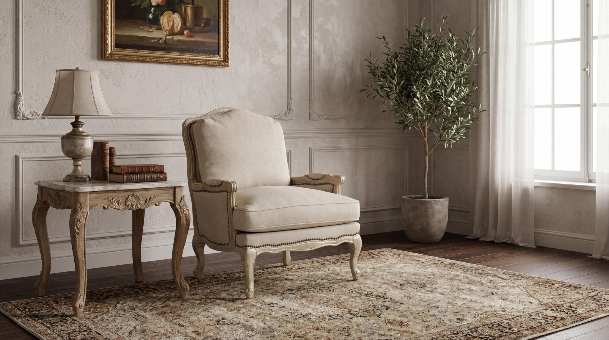 The Royal Navy Accent Chair Chairs| AlRugaib Furniture