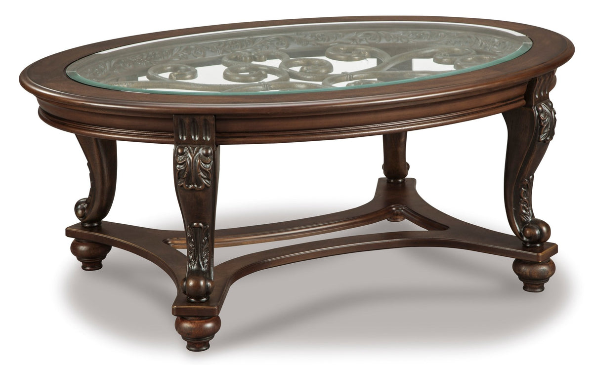 Thelmshore Oval Cocktail Table Coffee Tables| Ashley Homestore