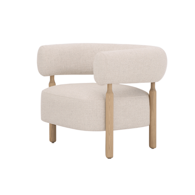Thorne Ivory Accent Chair (89cm) - Al Rugaib Furniture